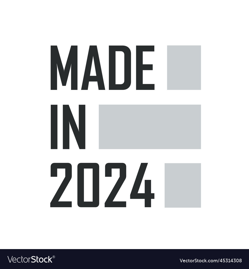Made in 2025 birthday quotes design for 2025 Vector Image