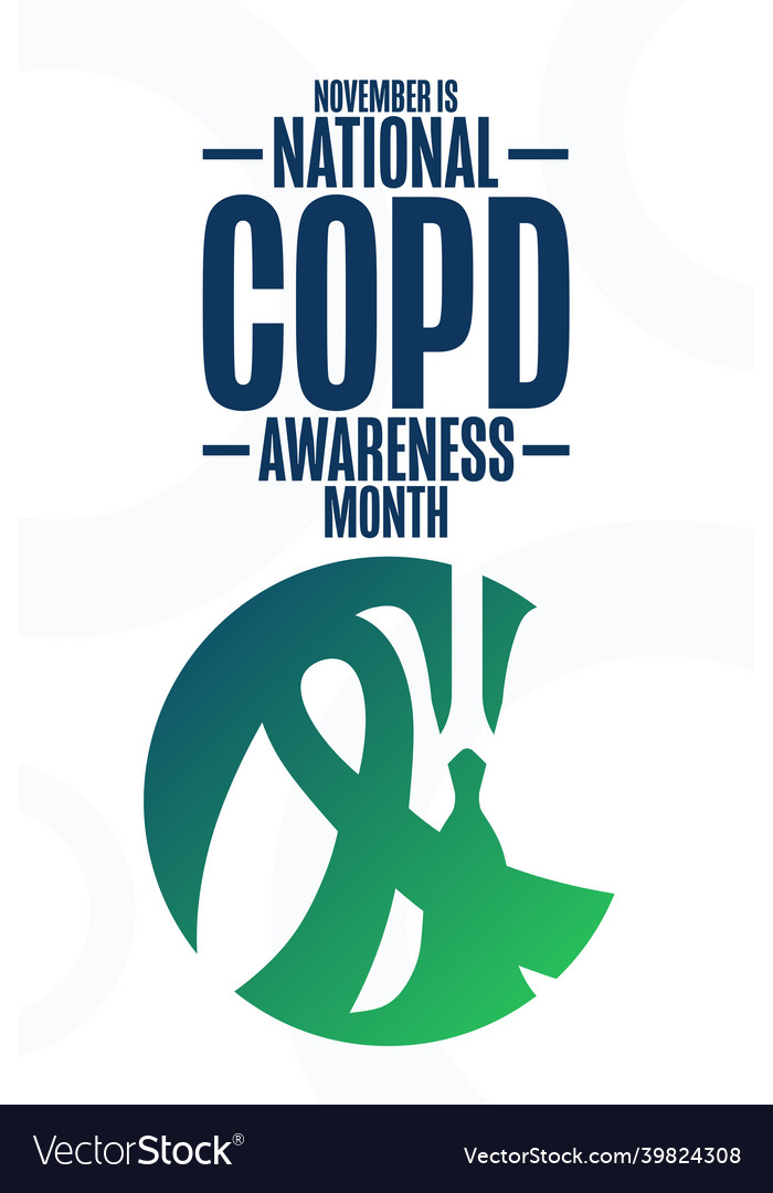 November is national copd awareness month holiday Vector Image