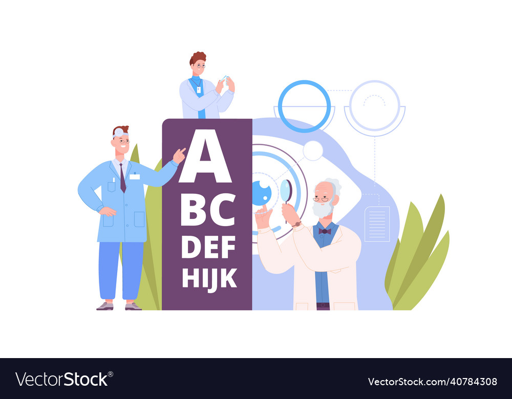 Ophthalmologist check sight doctor examination