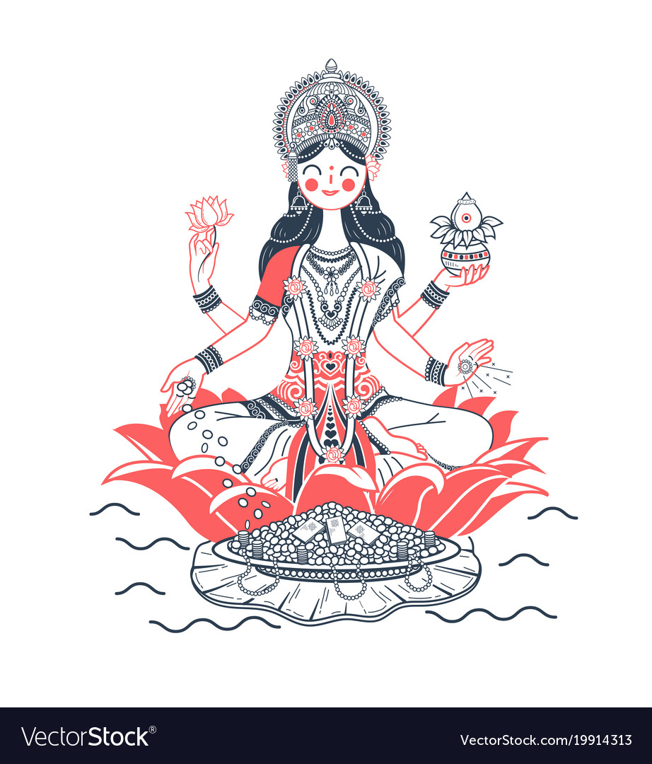 Icon godless laxmi print