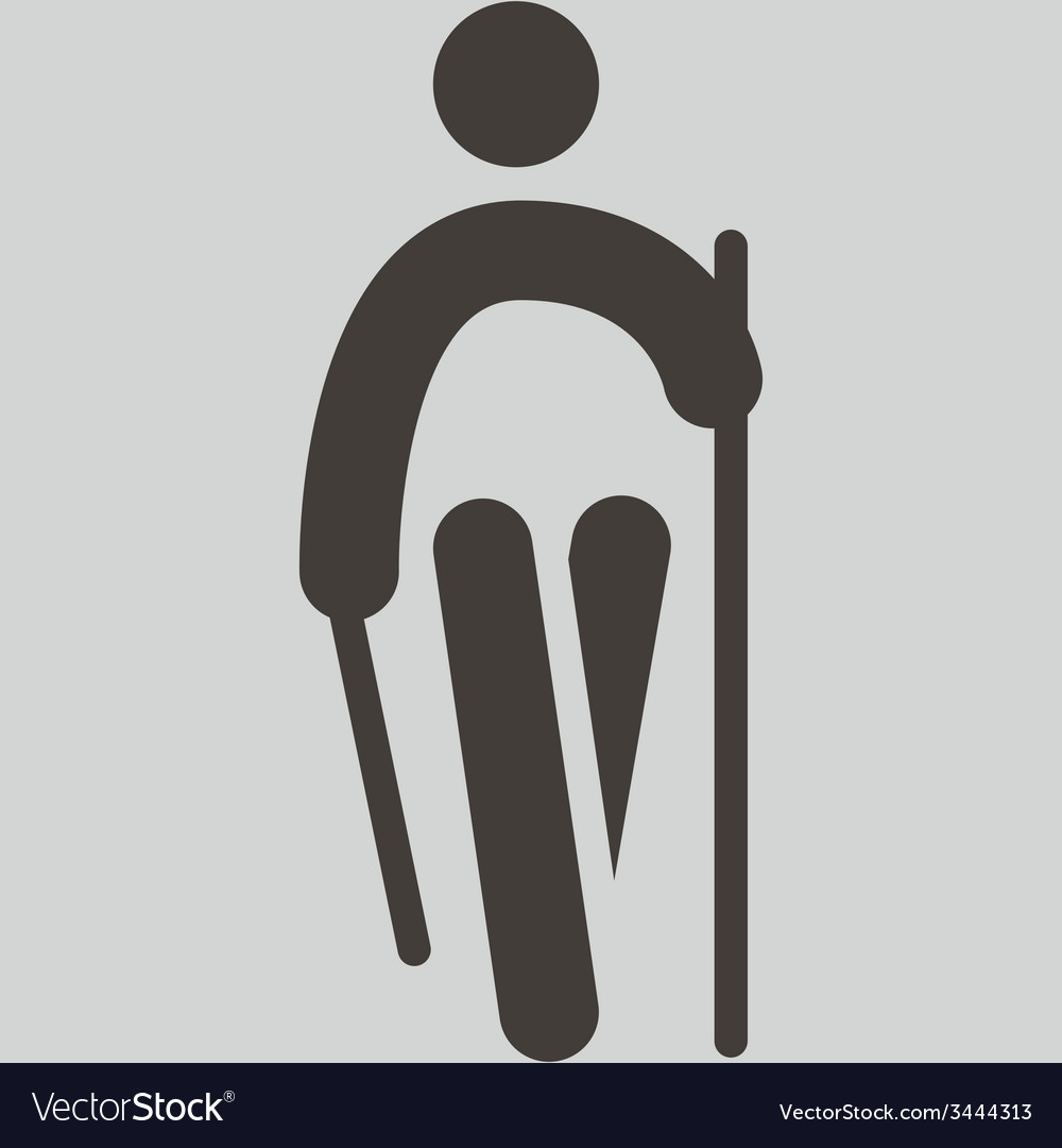 Nordic walking icon