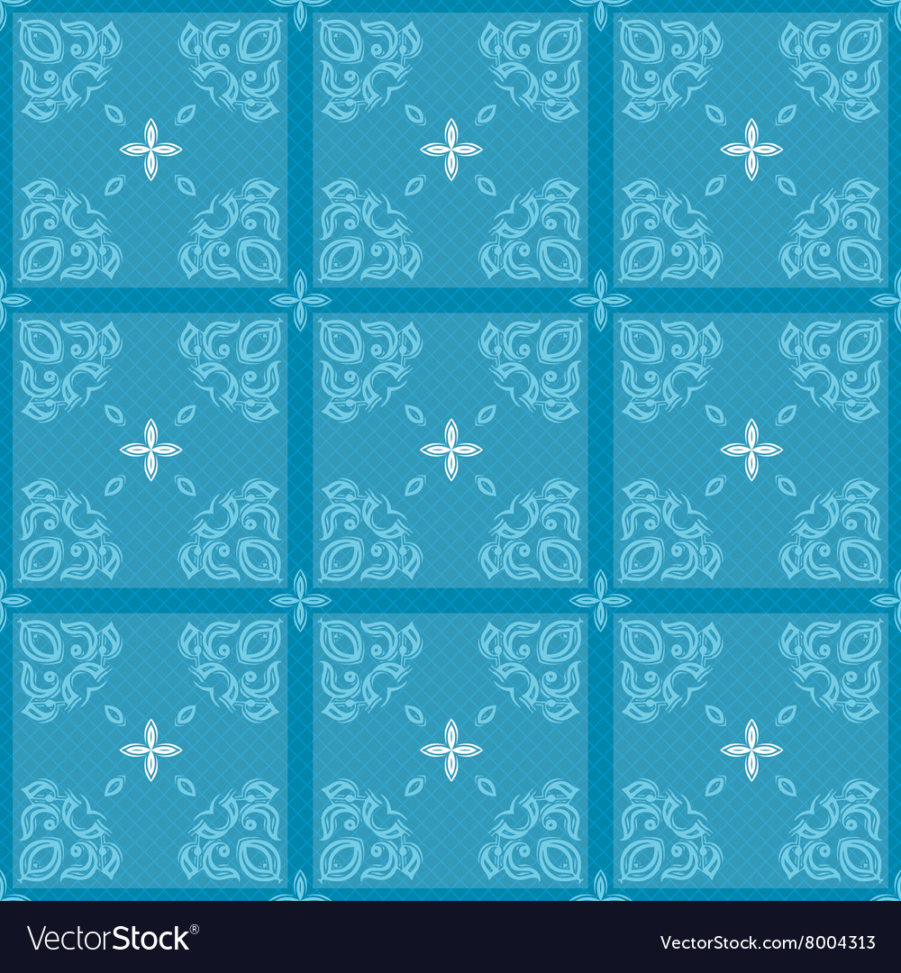 Seamless ornament pattern tile