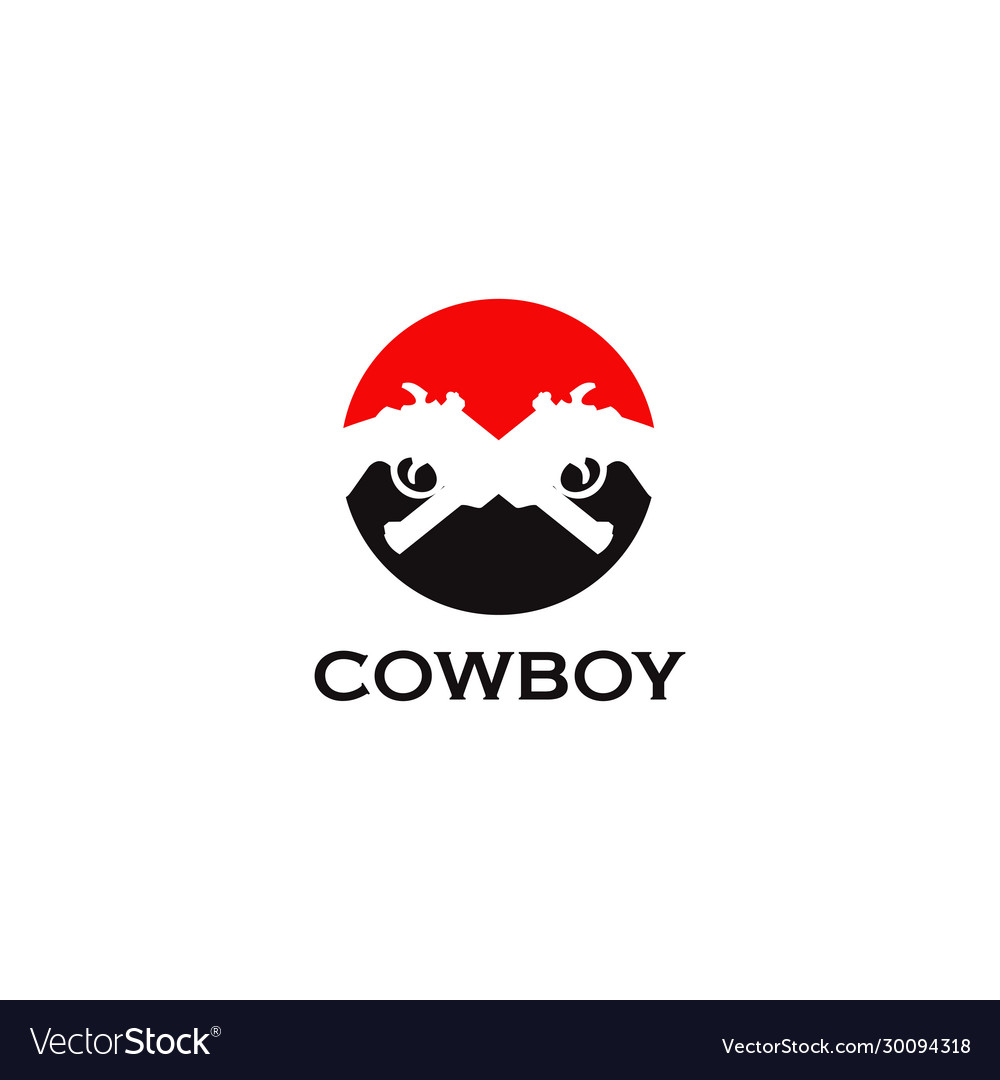 Cowboy logo design inspiration template