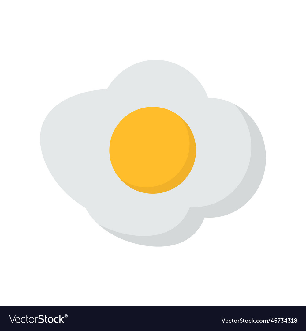 Modern fried egg icon