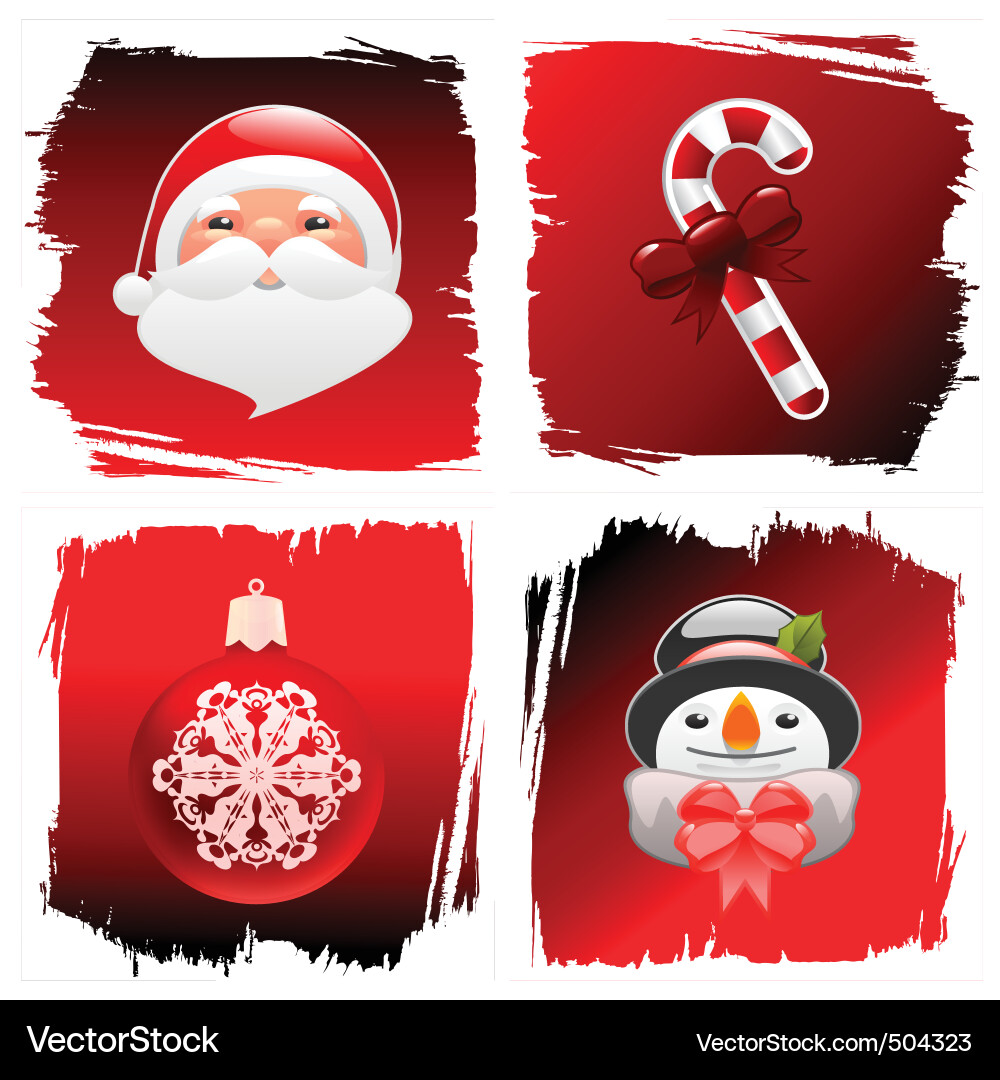 Christmas design elements Royalty Free Vector Image
