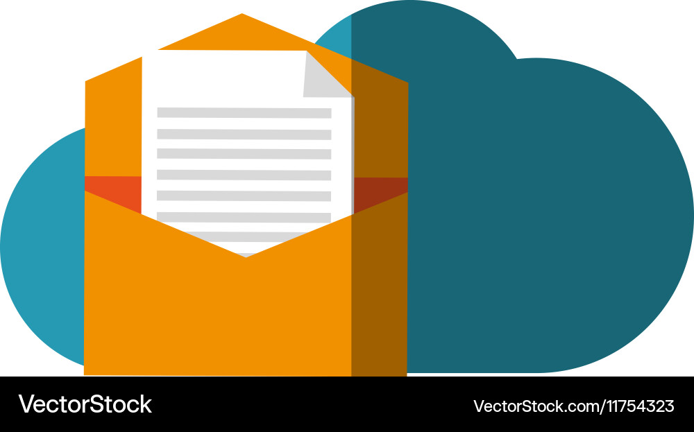 Isolated email envelope design Royalty Free Vector Image