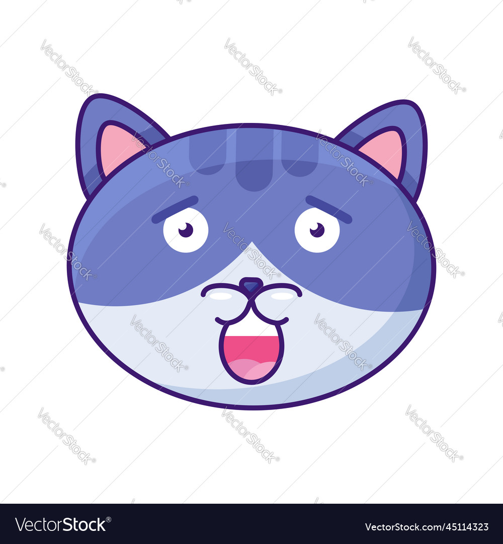 Kitty smiling with teeth funny cute emoji