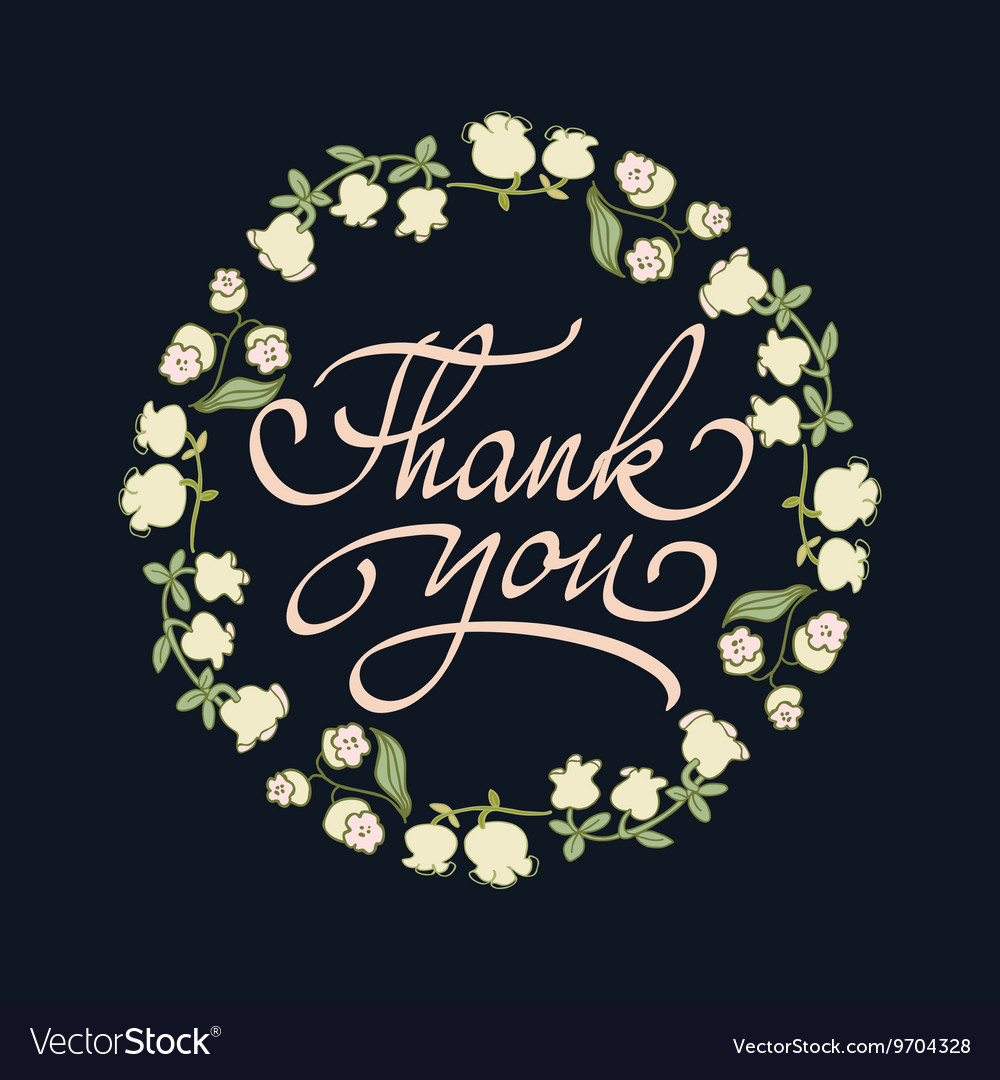 Card template with hand drawn flower border Vector Image