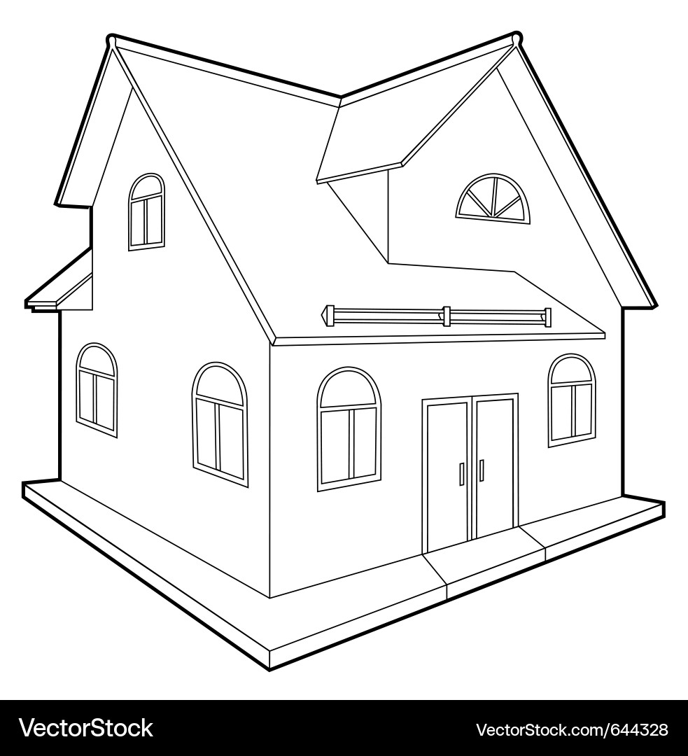 Cottage Royalty Free Vector Image - VectorStock