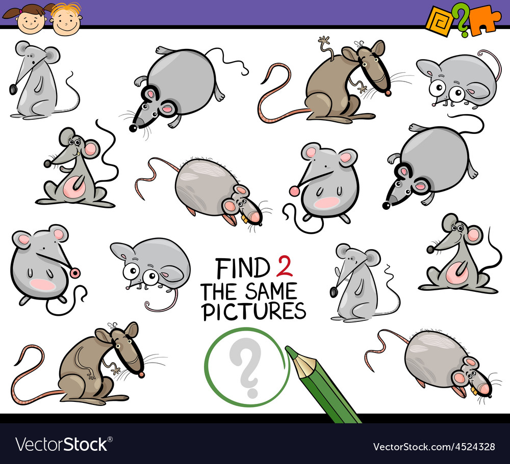This is the same picture. Find cartoon. find the same cards.