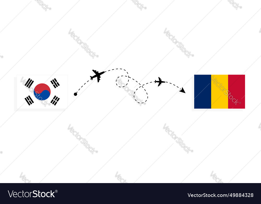 Flight and travel from south korea to chad