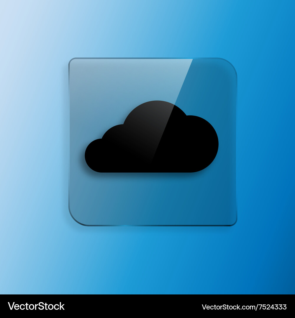 Black cloud icon Royalty Free Vector Image - VectorStock