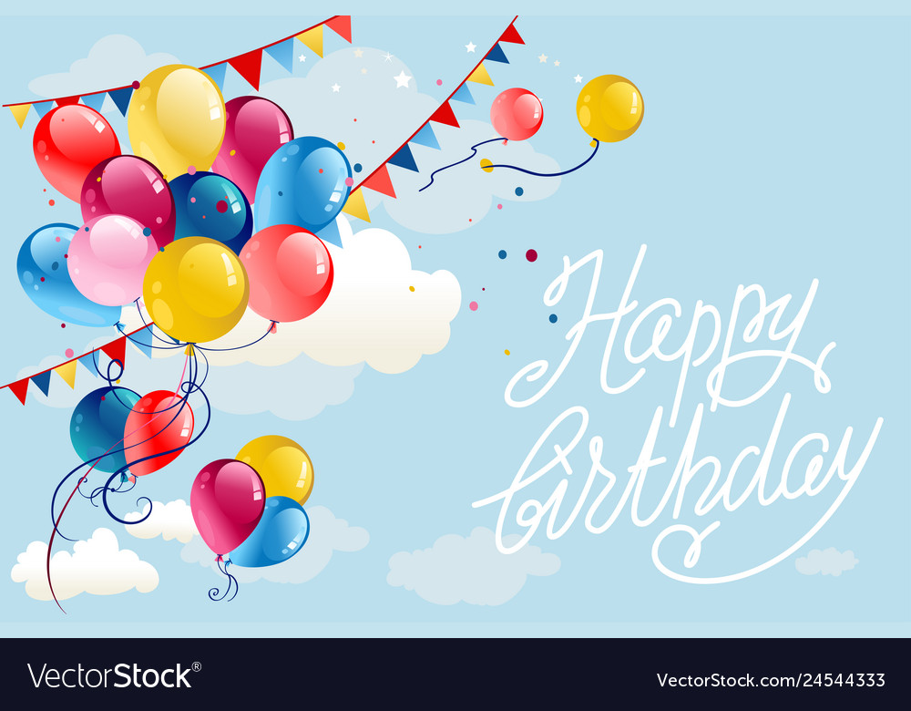 Happy birthday background Royalty Free Vector Image