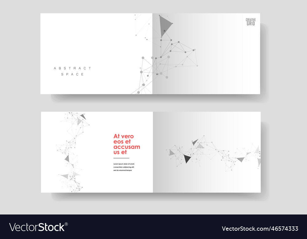 Molecular abstract template with connected Vector Image Molecular abstract template with connected Vector Image