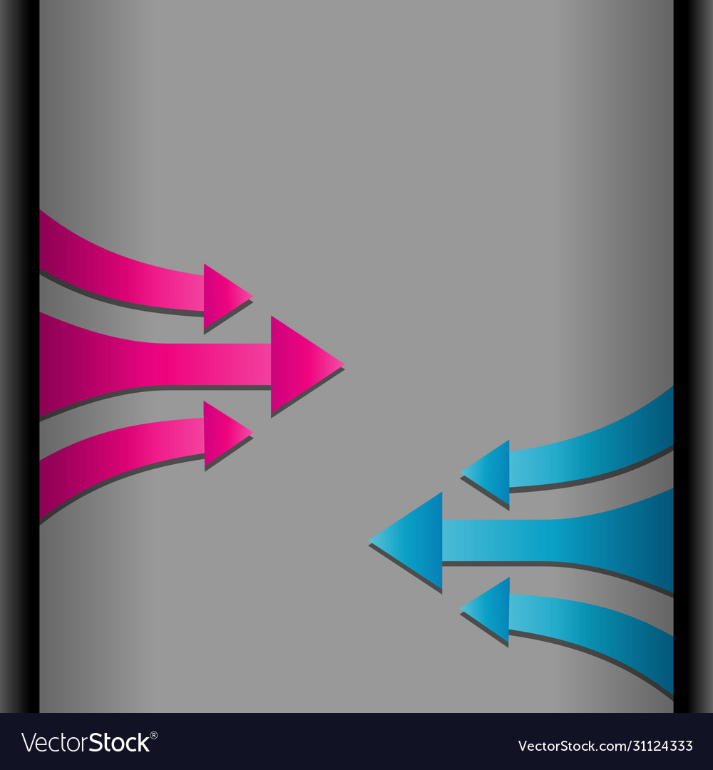 Move forward pink and blue arrows