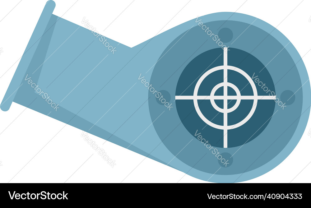 Ventilation pipe icon flat isolated Royalty Free Vector