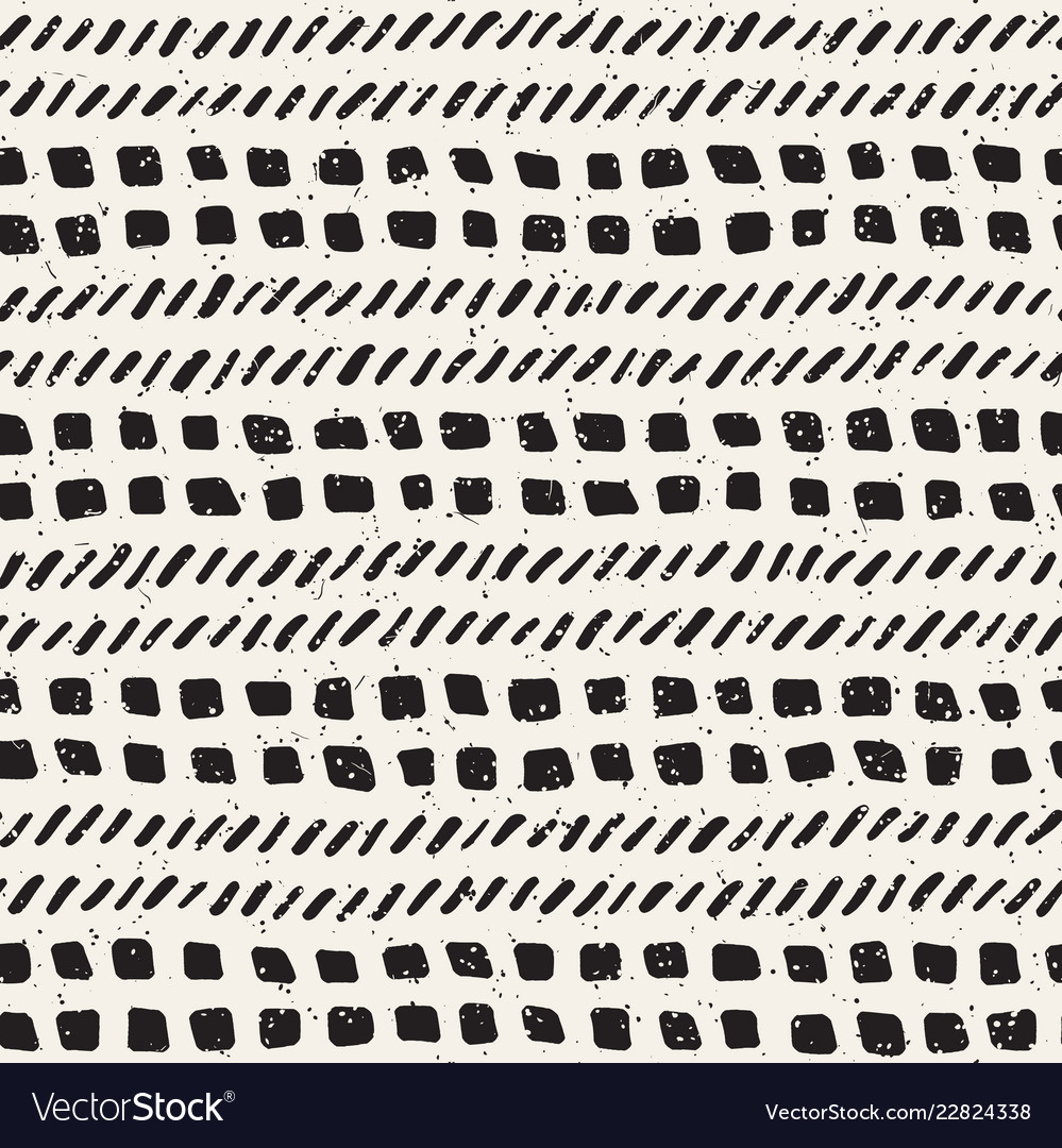 Seamless pattern with hand drawn brush strokes