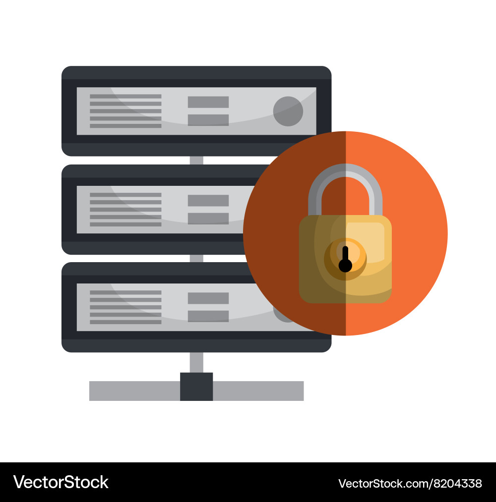 Security system design Royalty Free Vector Image