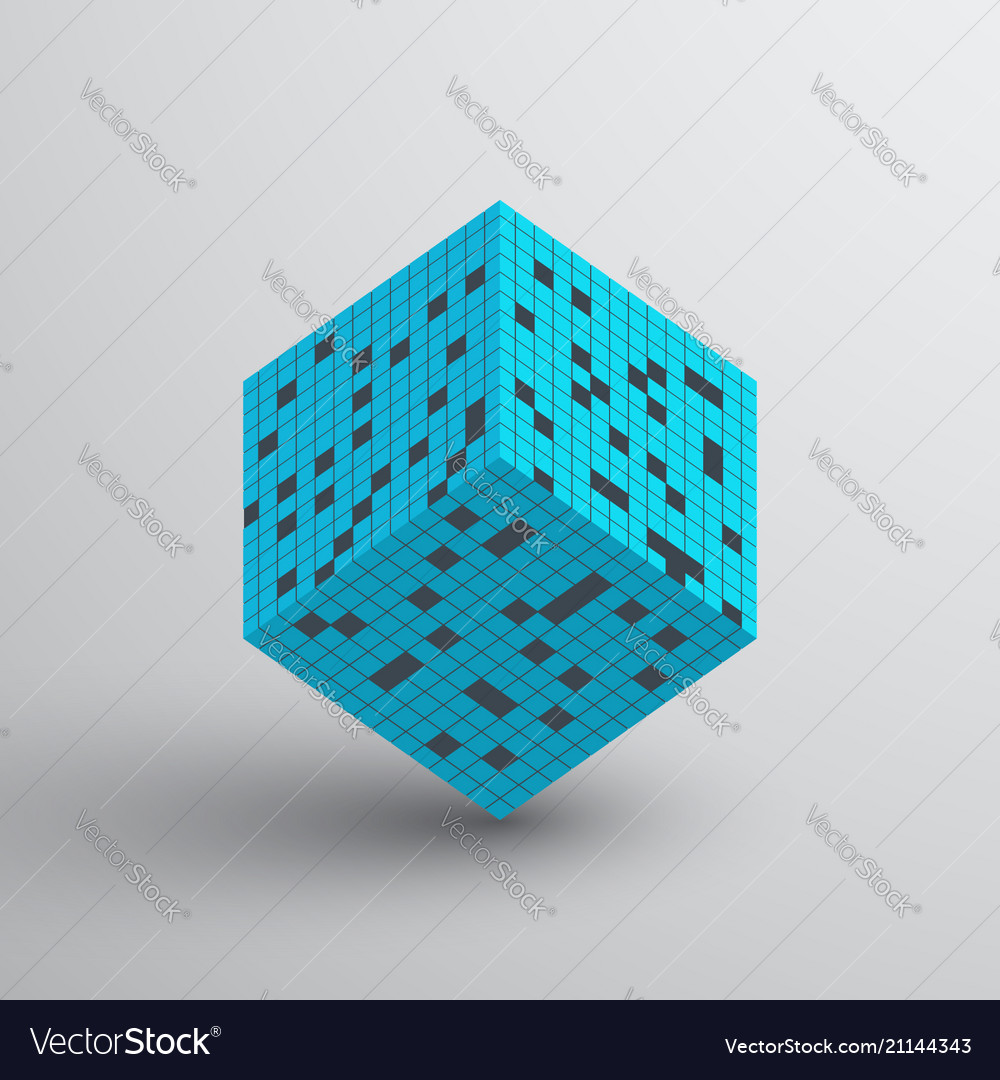 3d Cube Abstract Background Royalty Free Vector Image