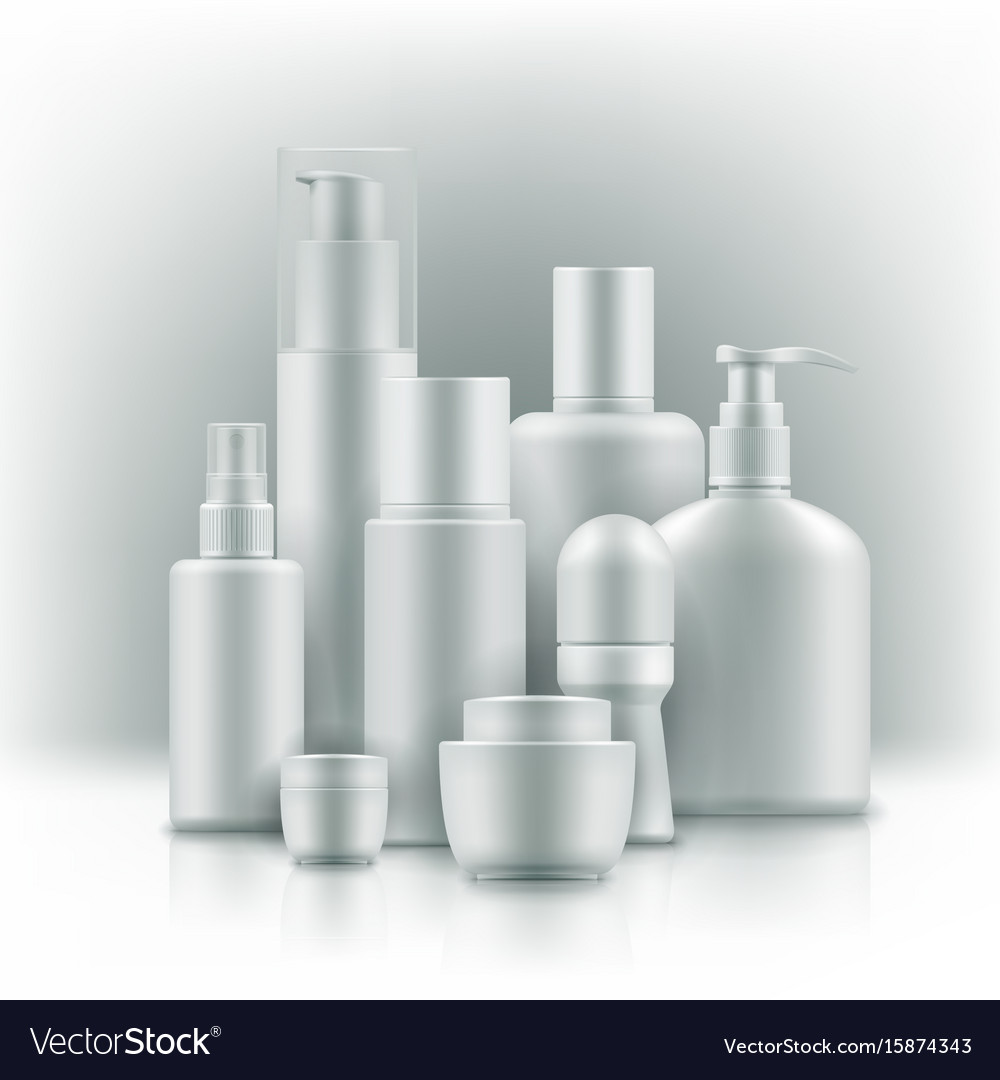 Realistic Cosmetic Mockup Royalty Free Vector Image