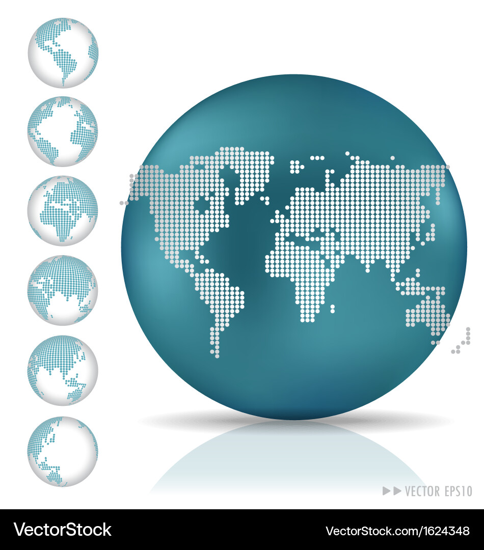 Modern globe Royalty Free Vector Image - VectorStock