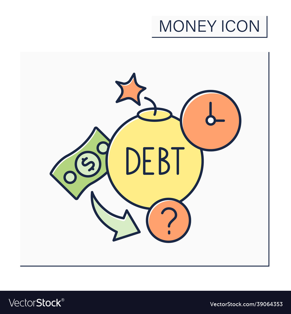 Debt color icon