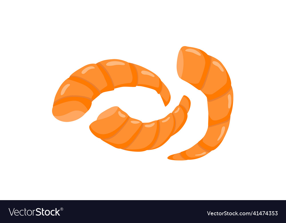 Shrimp prawn stock isolated Royalty Free Vector Image