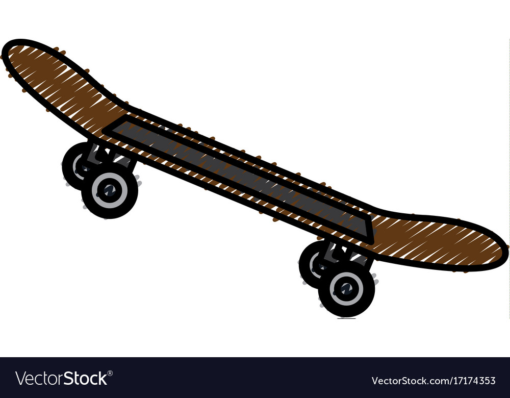 Skate board isolated icon