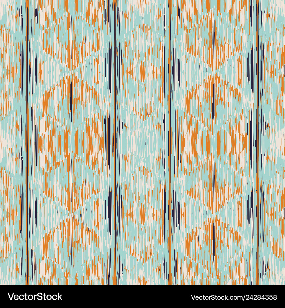 Seamless ikat pattern Royalty Free Vector Image