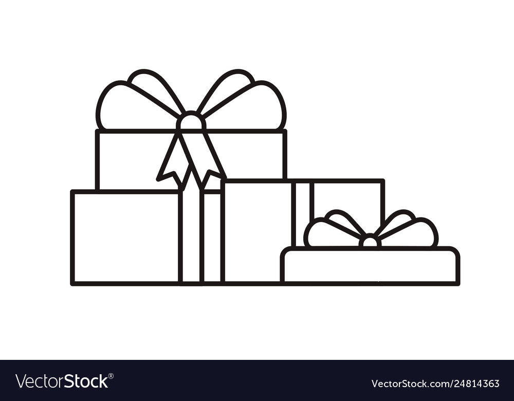 Gift box isolated icon