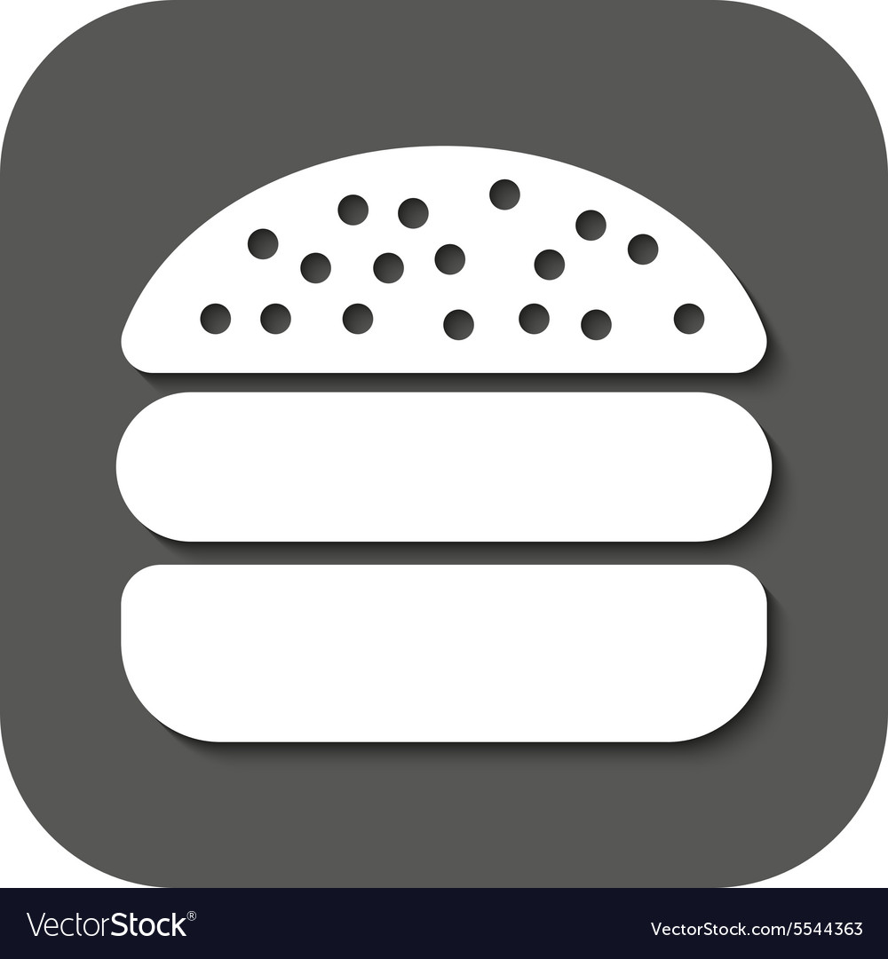 Hamburger icon sandwich and fast food symbol