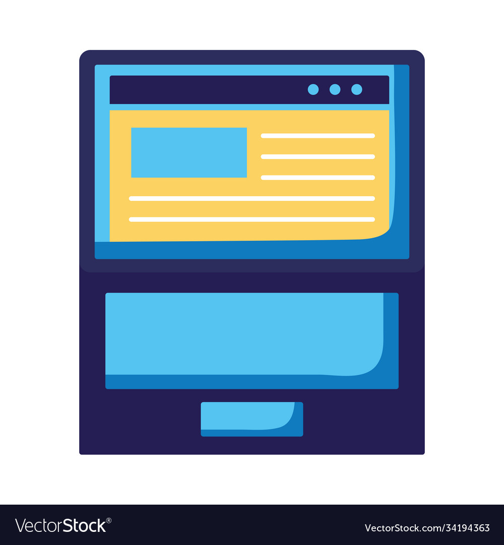 Laptop computer portable device icon Royalty Free Vector