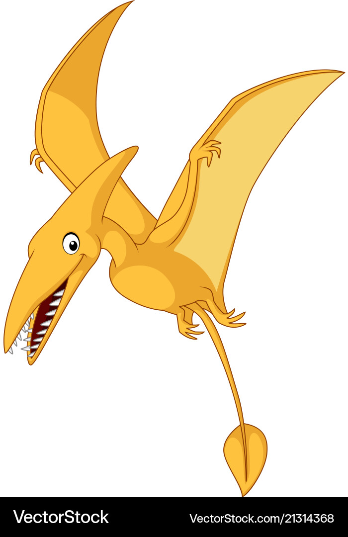 Cartoon Pterosaurs Royalty Free Vector Image Vectorstock