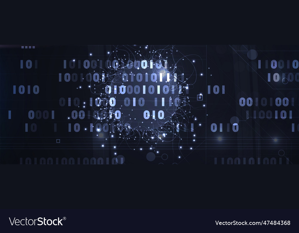 Neural network concept connected cells with links vector image Neural network concept connected cells with links