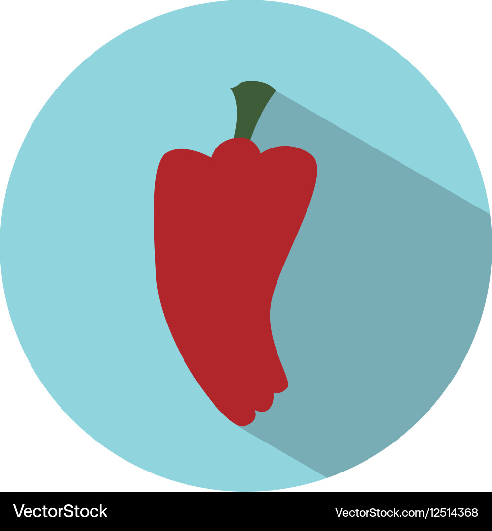 Pepper vegetable icon Royalty Free Vector Image