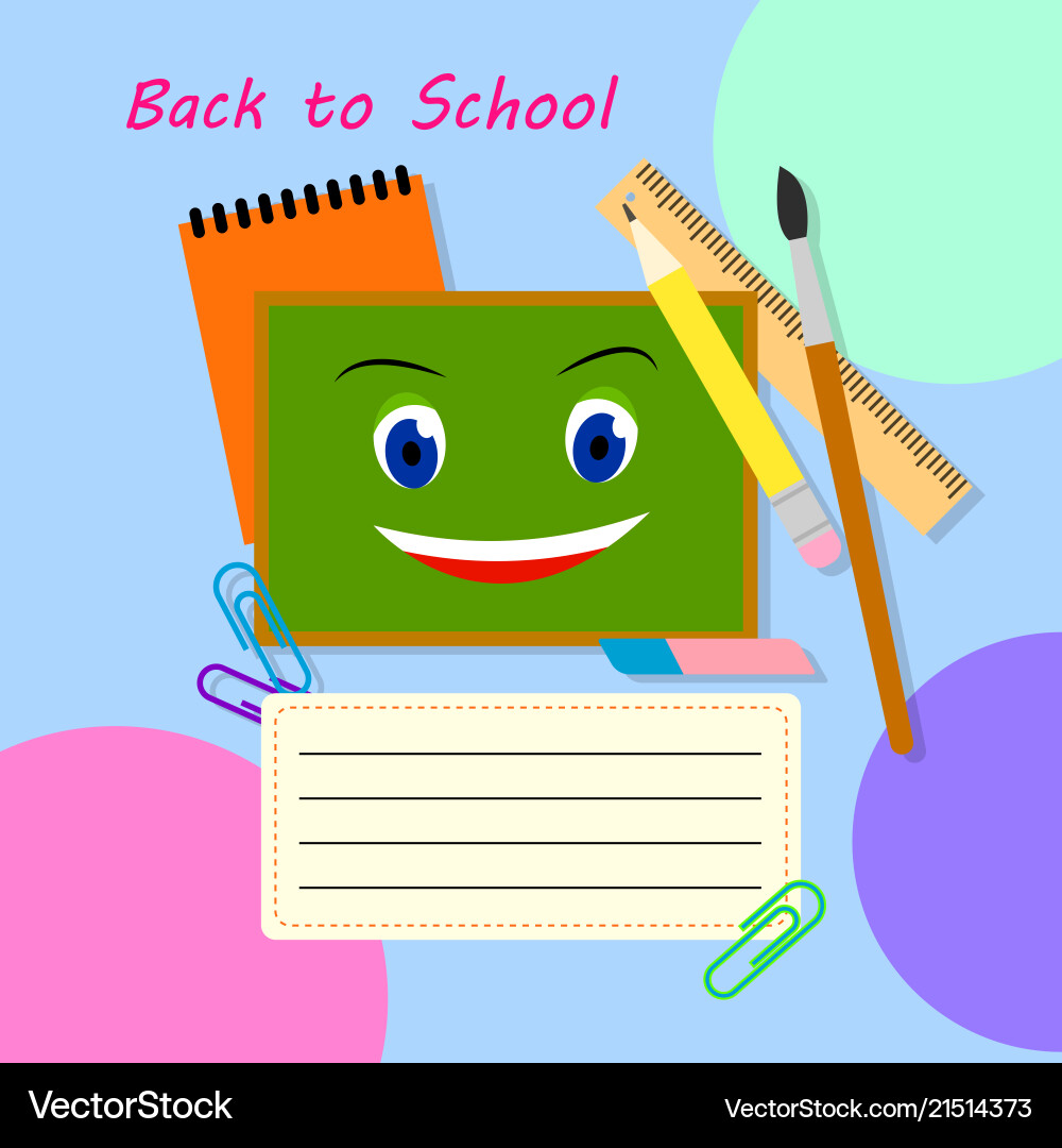 Back To School Banner Design Education Royalty Free Vector