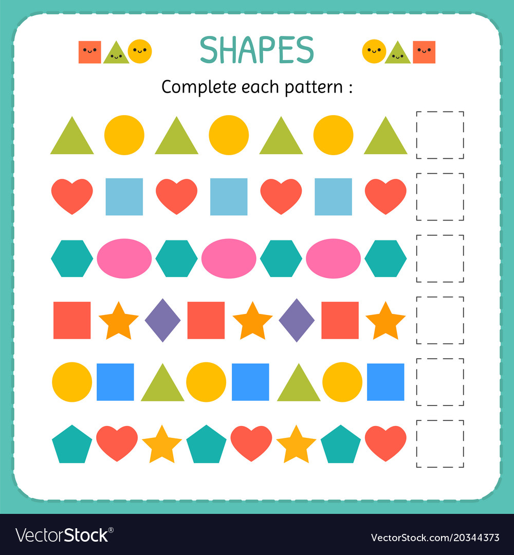 Basic geometric shapes ellipse rectangle Vector Image