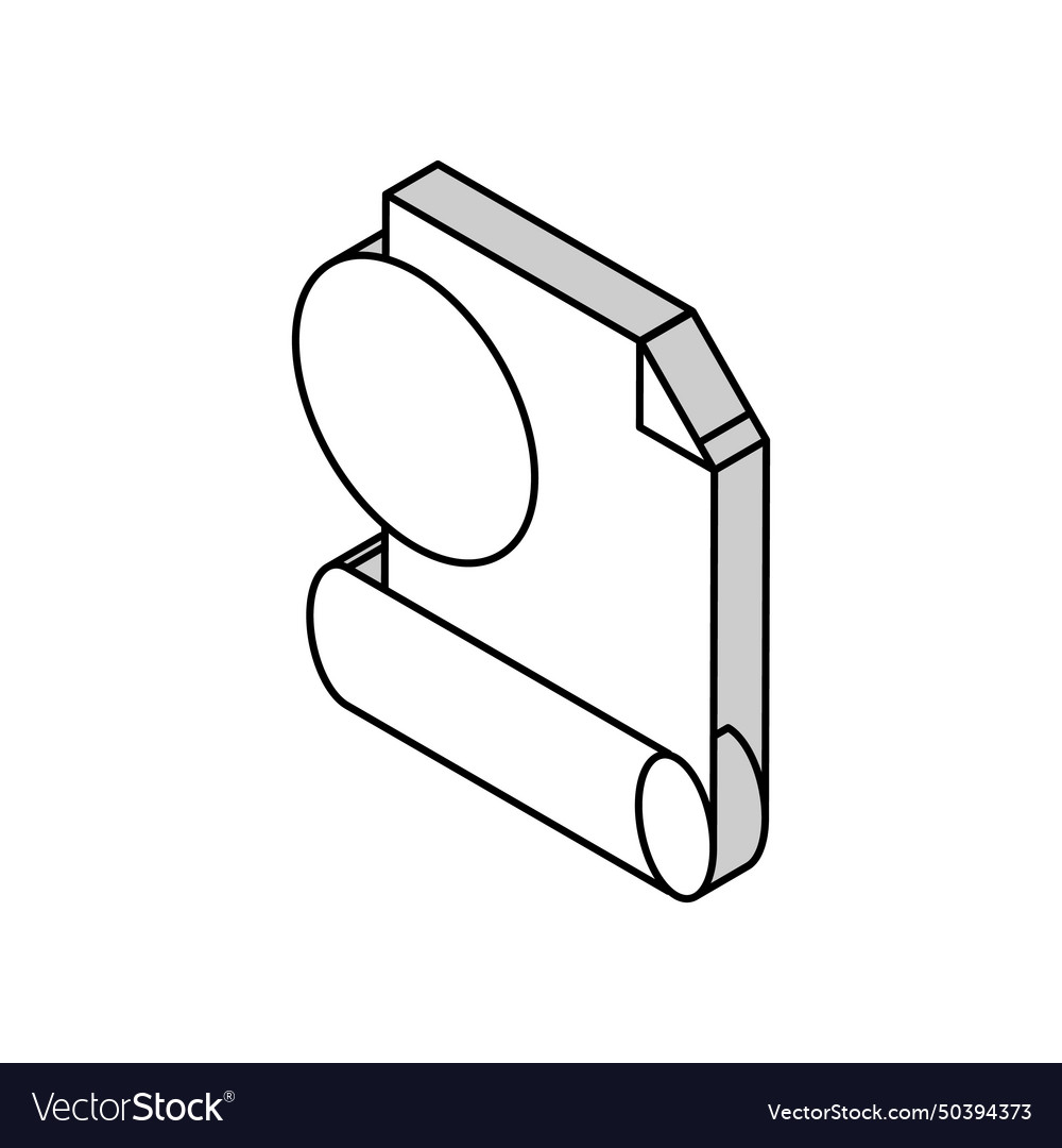 Fiberglass wallpaper isometric icon Royalty Free Vector