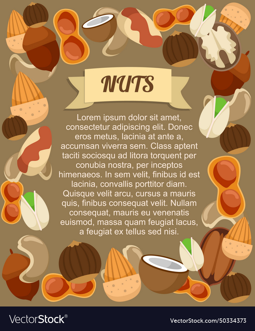 Natural food poster