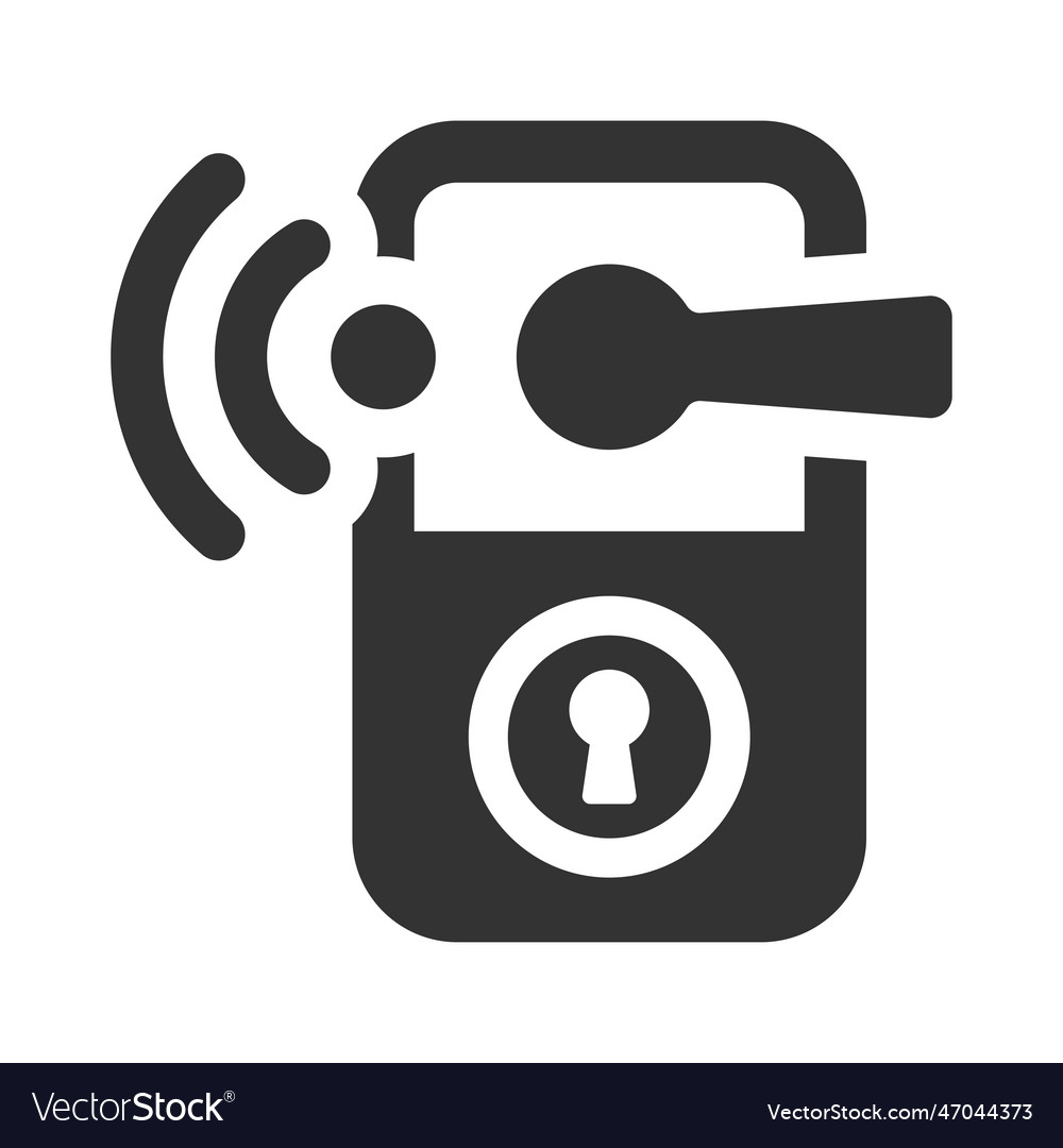 Smart door lock icon