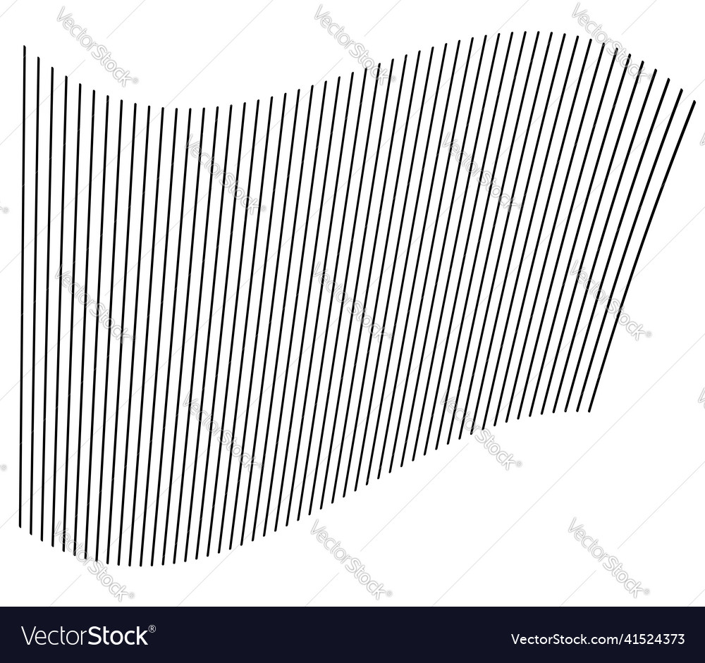 Wavy waving curvy parallele Linien und isolieren vector image Wavy waving curvy parallele Linien und isolieren