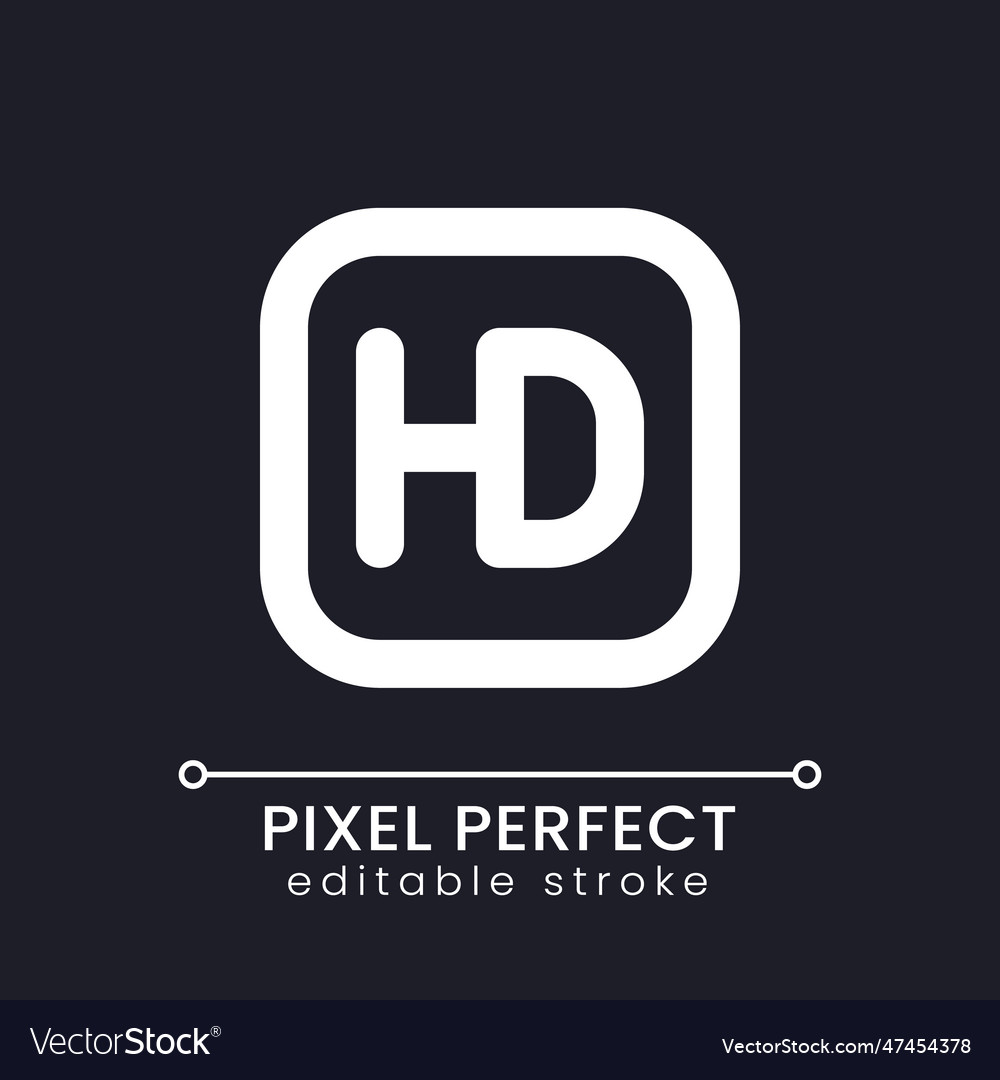 Hd format pixel perfect white linear ui icon