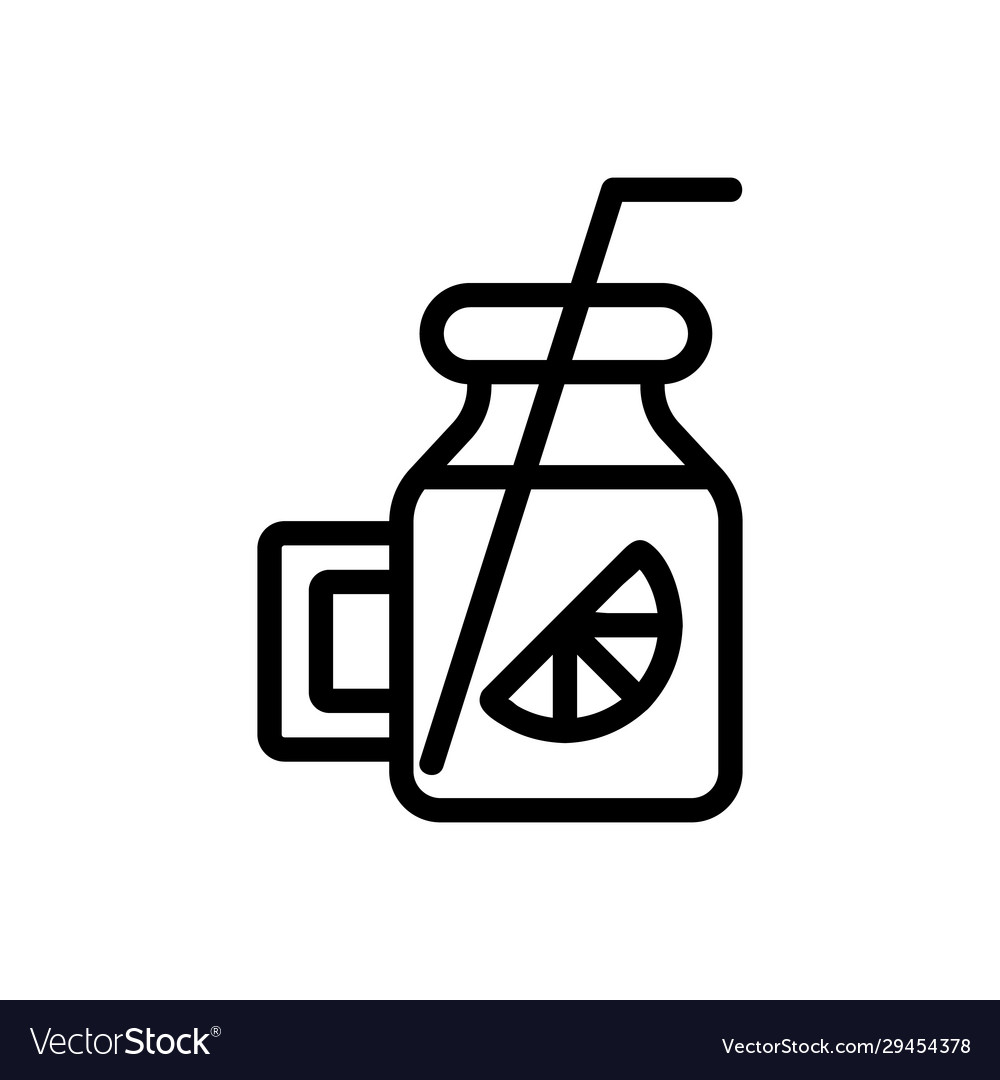 Lime cocktail icon isolated contour symbol