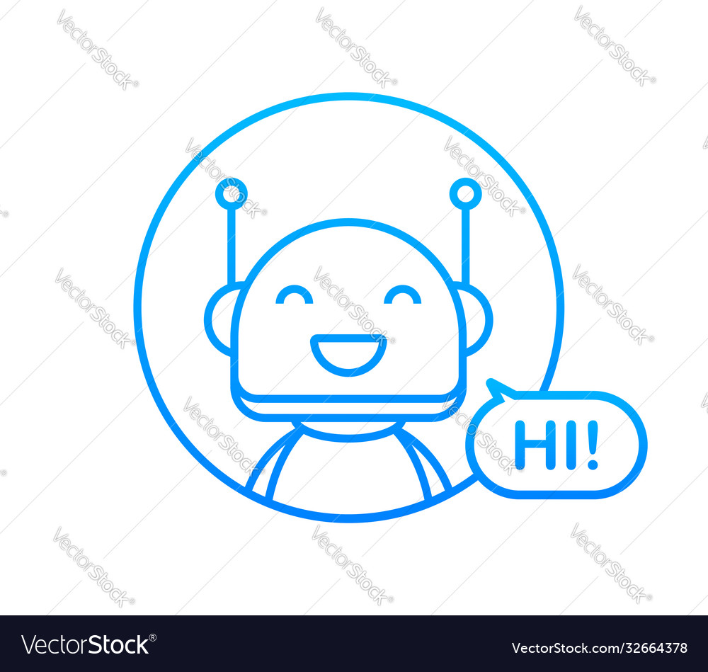 Robot icon bot sign design chatbot symbol