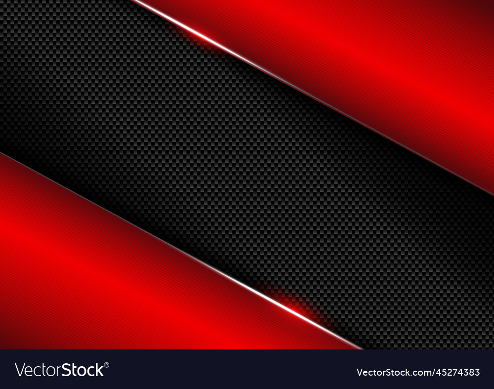 Abstract black and red diagonal on carbon fiber