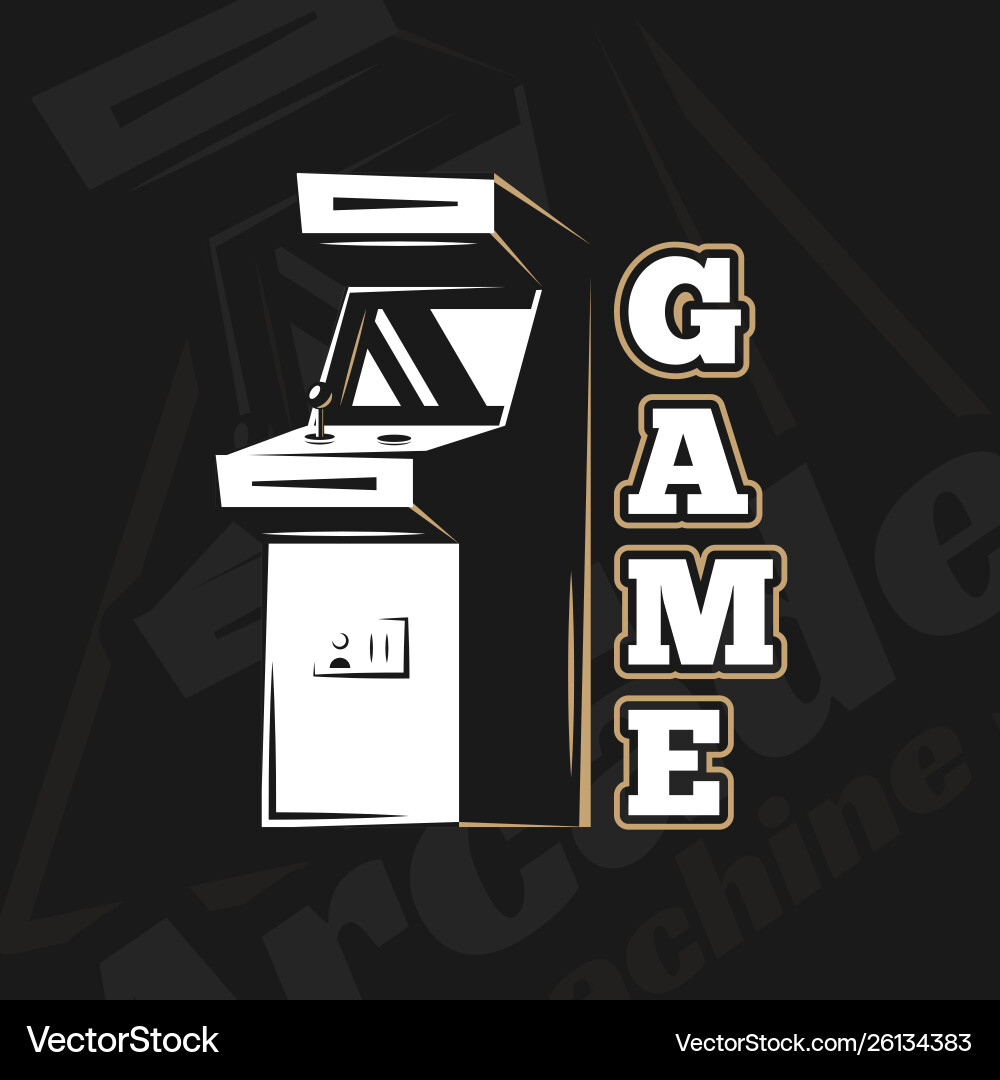 Arcade machine Royalty Free Vector Image - VectorStock
