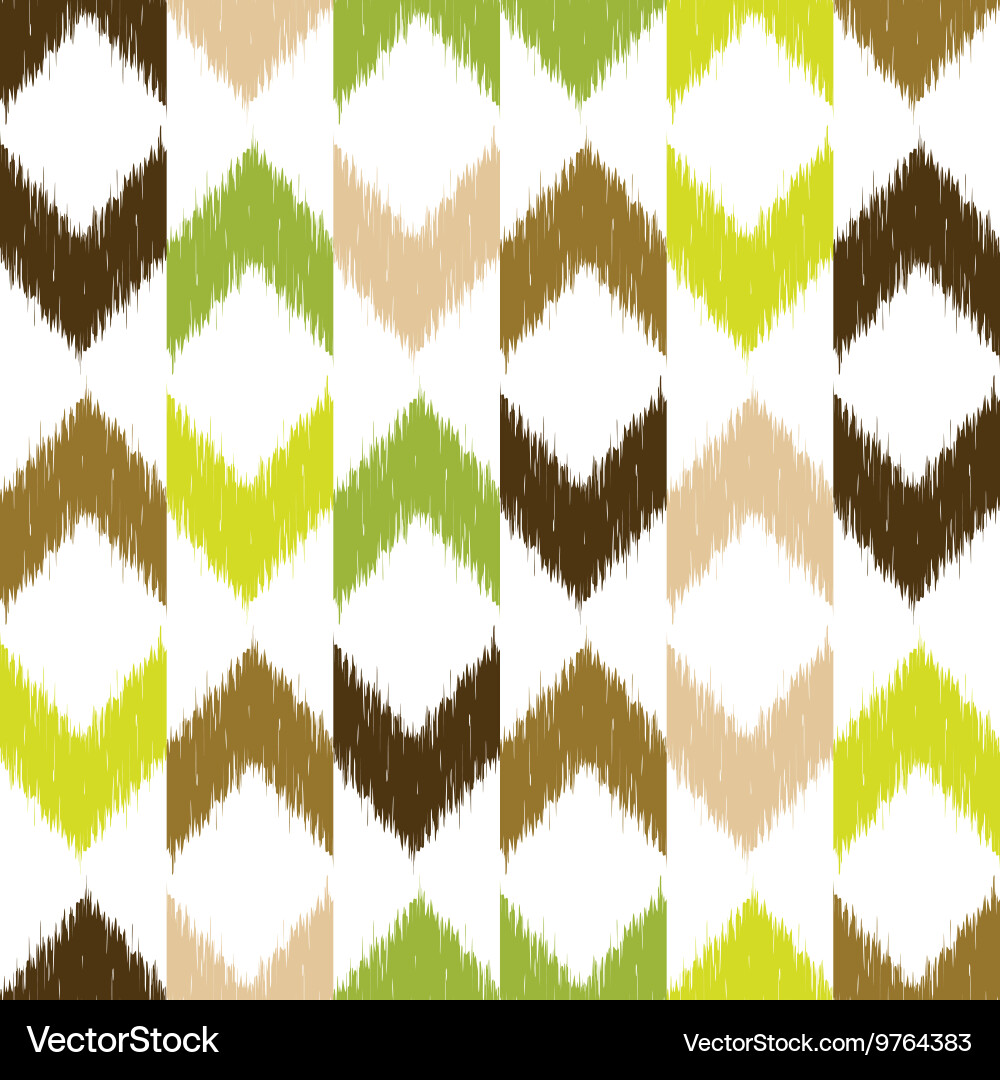 Chevron ikat seamless pattern Royalty Free Vector Image