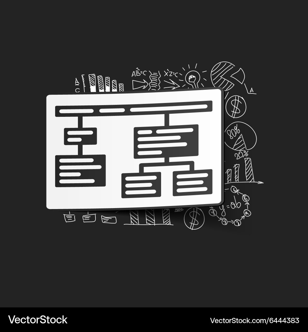 Drawing business formulas chart Royalty Free Vector Image