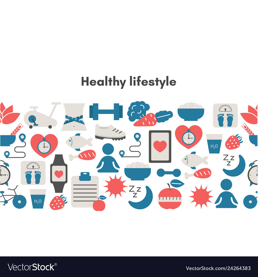 Healthy lifestyle background