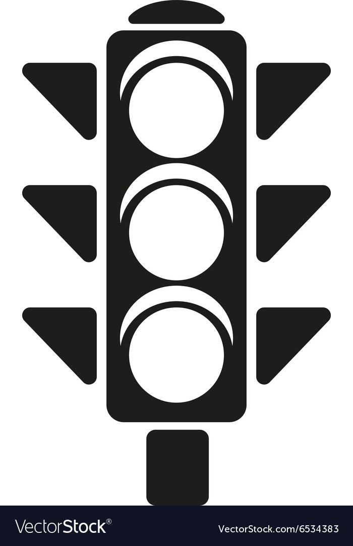 Traffic light icon stoplight and semaphore